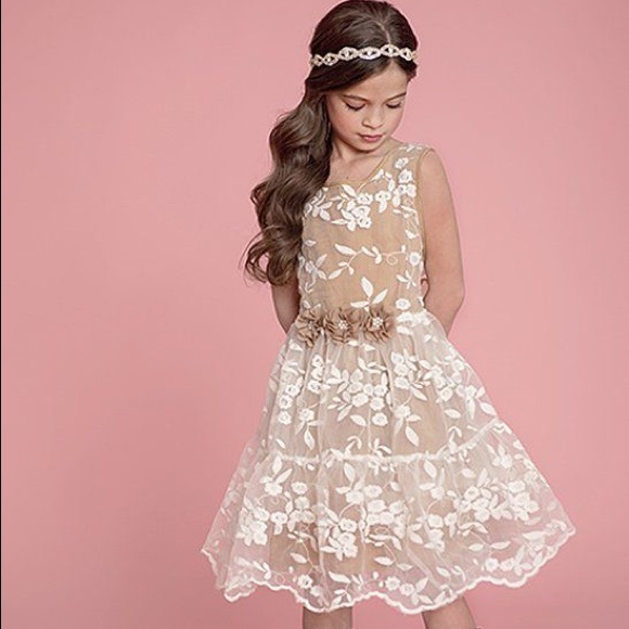 Think Pink Bows Dresses Think Pink Bows Toffee Laceoverlay Piper Dress Poshmark